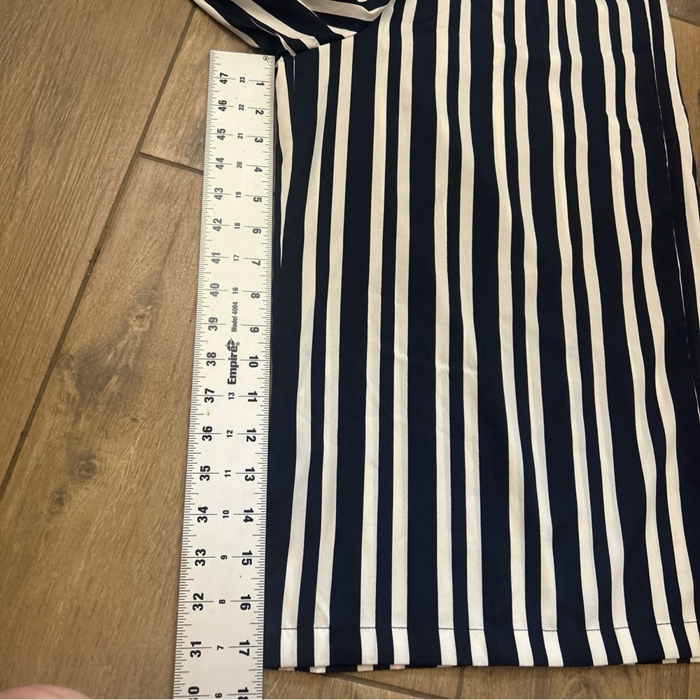 Zara Navy and White Striped Pants - Picture 10 of 14